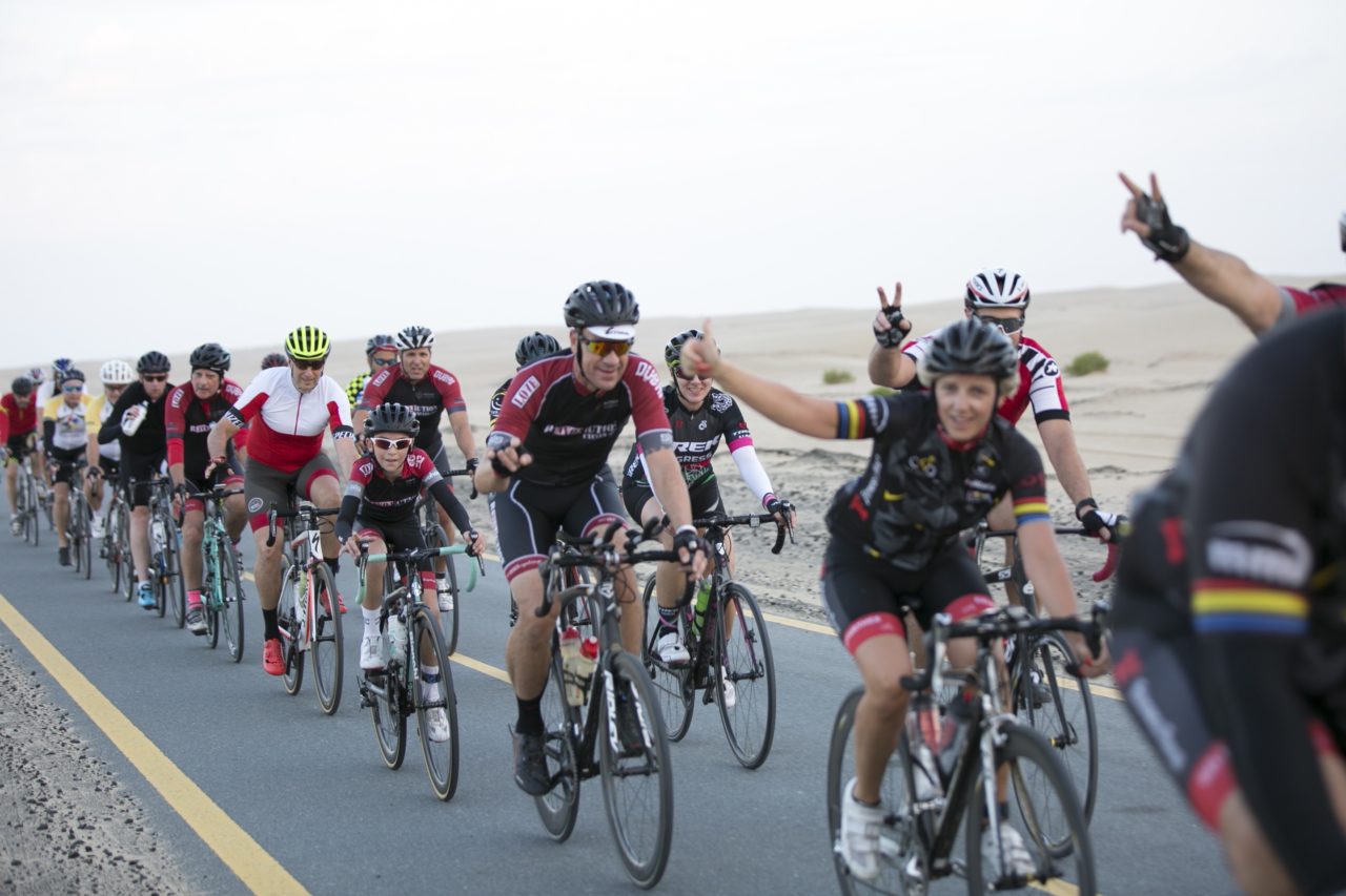 Al Qudra cycle track in Dubai