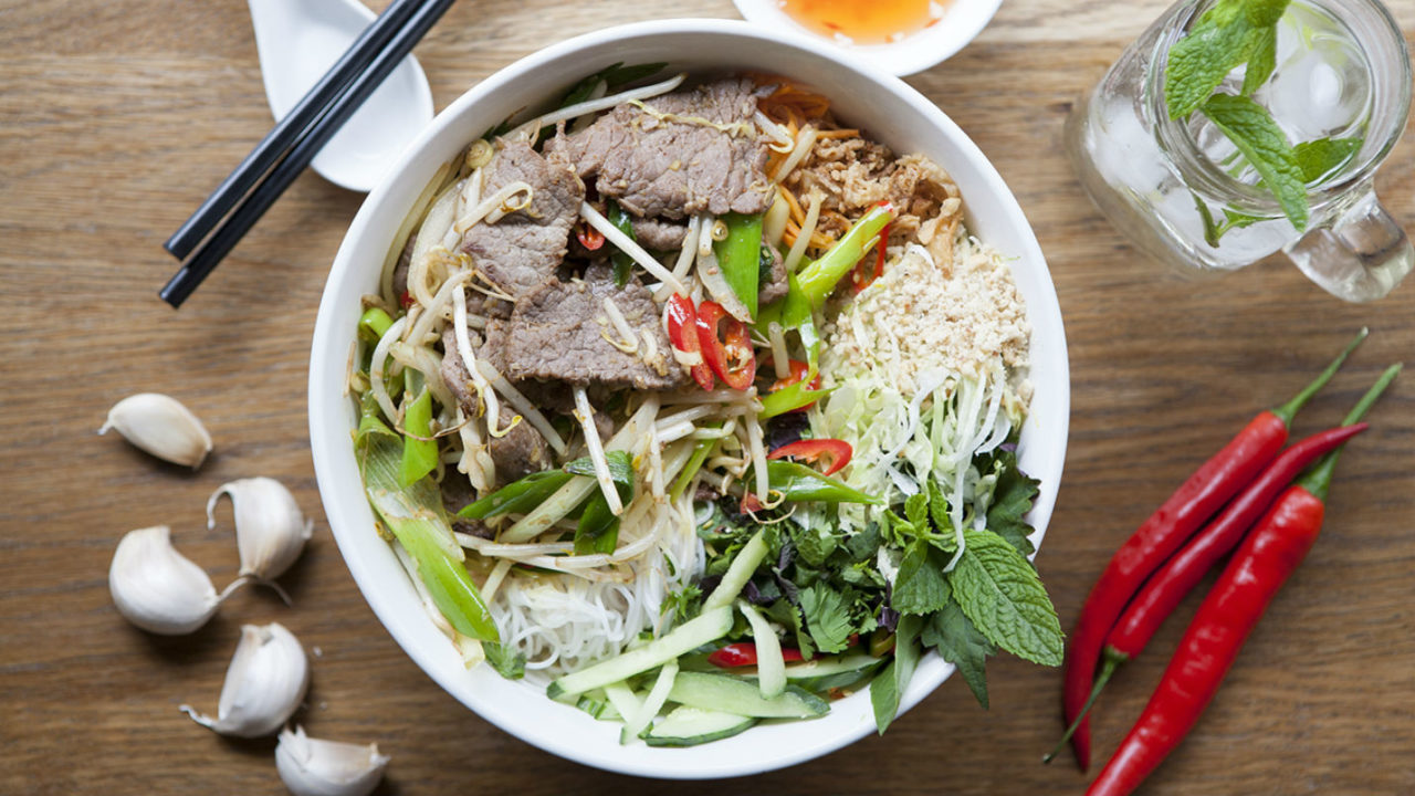 Hanoi- Bun Bo with sauteed beef slice