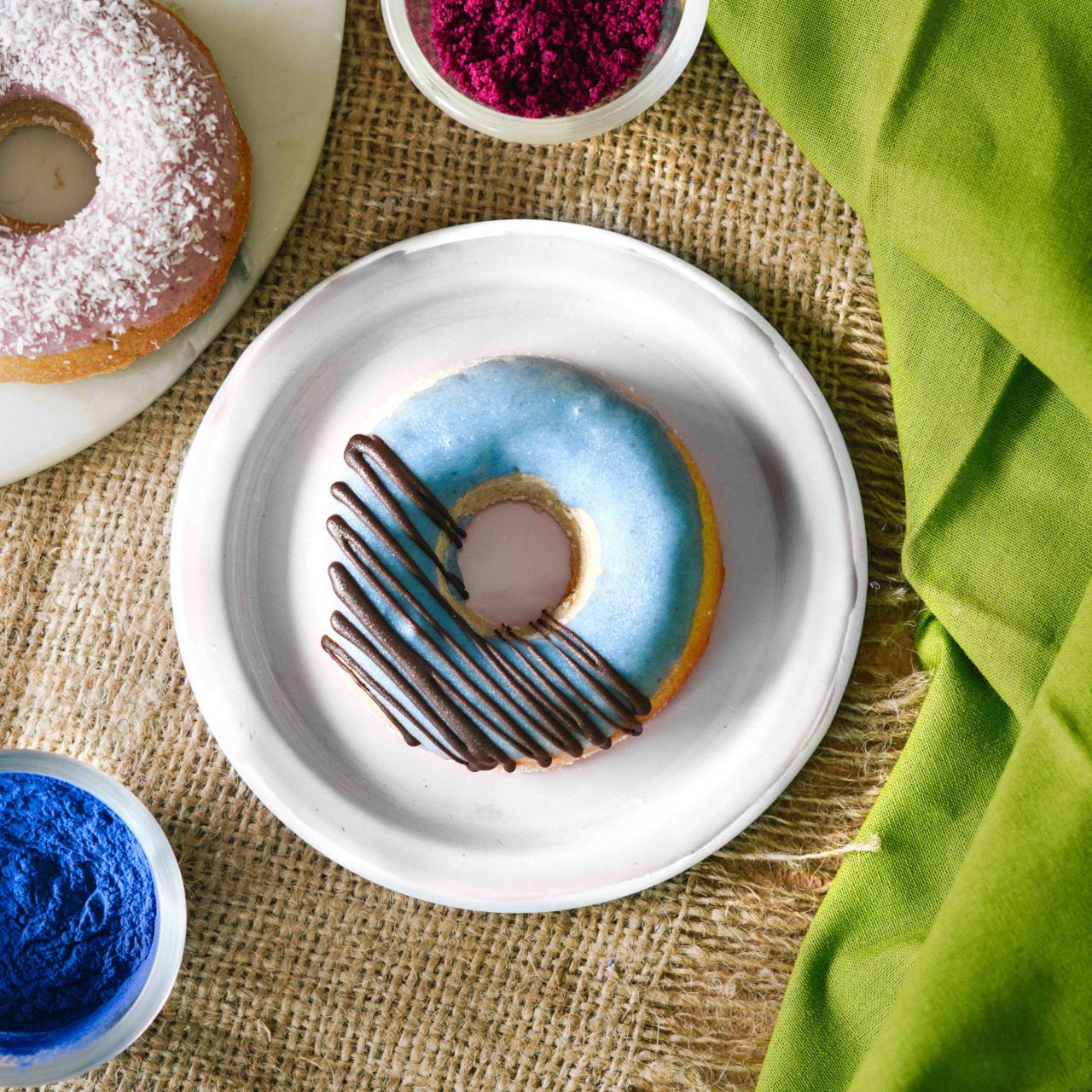 Rawkure SuperKake Donut (Blue Matcha)