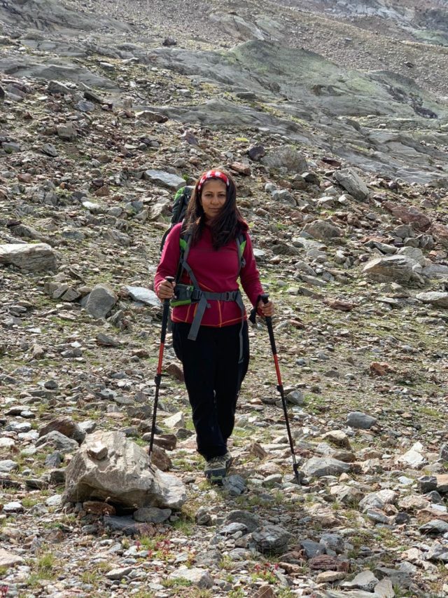 Lulua Faizullabhoy mountain climbing